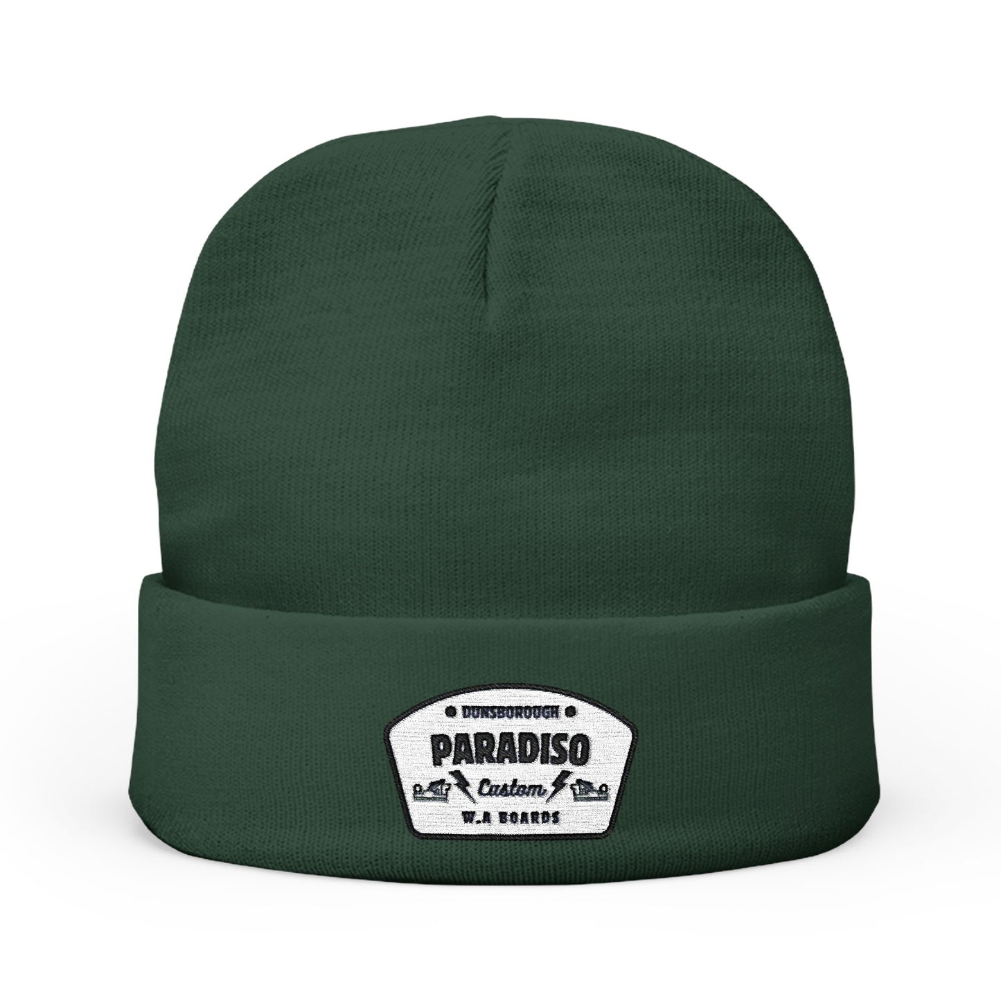 Embroidered Knit Beanie - Stylish Winter Accessory for Everyday Wear, Gift for Him/Her, Cozy Warmth, Paradiso Cap, Casual Headwear